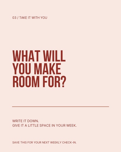 Carousel call to action size of Make Room for What Matters