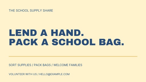 Landscape graphic size of The School Supply Share
