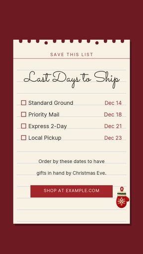 Story call to action size of Countdown to Christmas