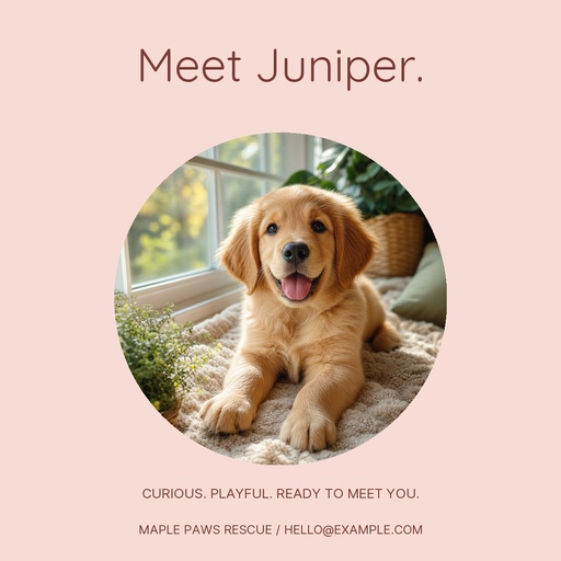 Square post size of Say Hello to Juniper