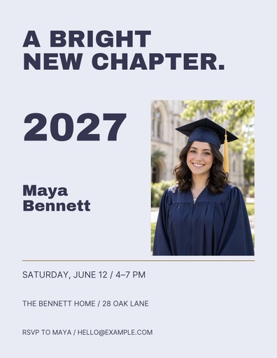 Letter flyer size of A Bright New Chapter