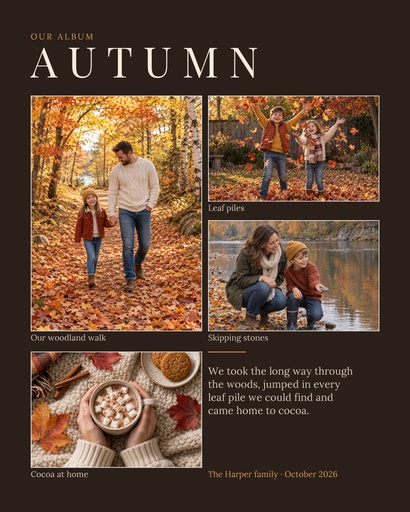 Memory page size of Our Autumn Album