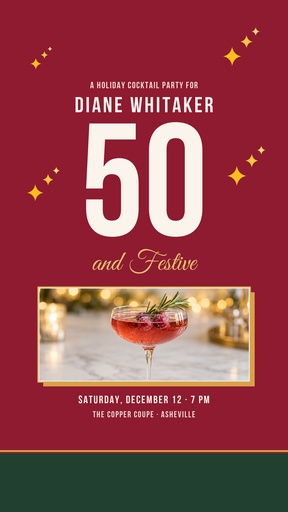 Story opener size of Fifty and Festive