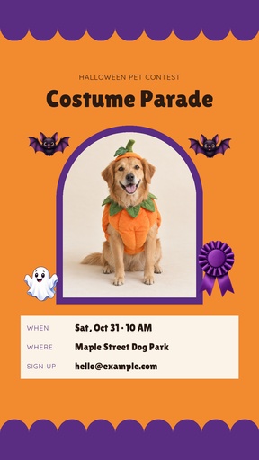 Story opener size of Pet Costume Parade
