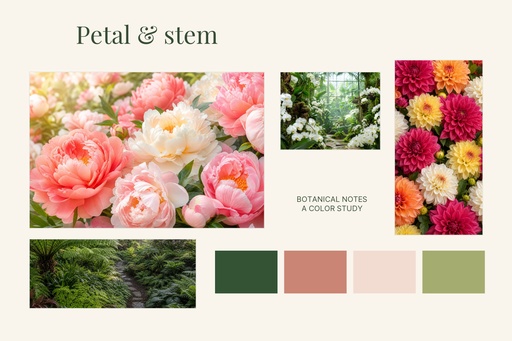 Landscape photo collage size of Petal & Stem