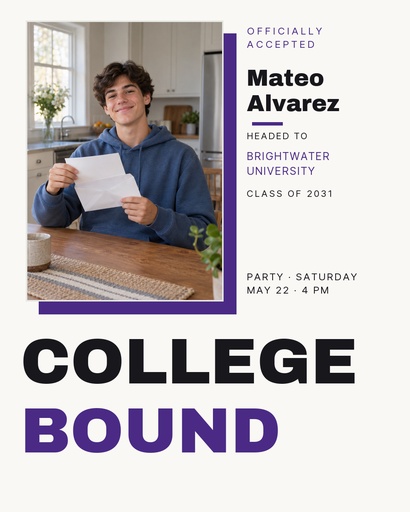 Portrait post size of College Bound
