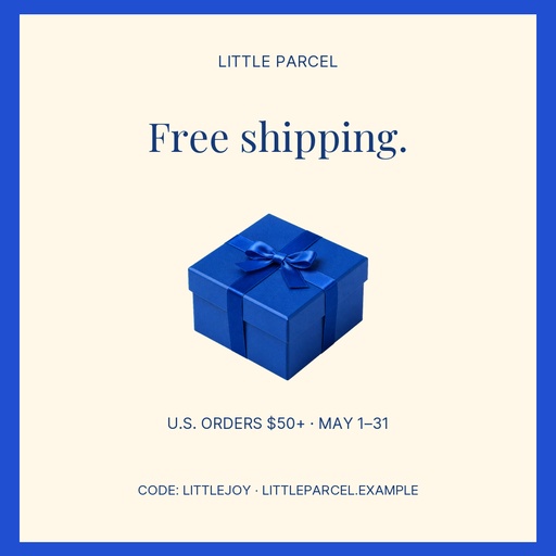 Square post size of Little Parcel