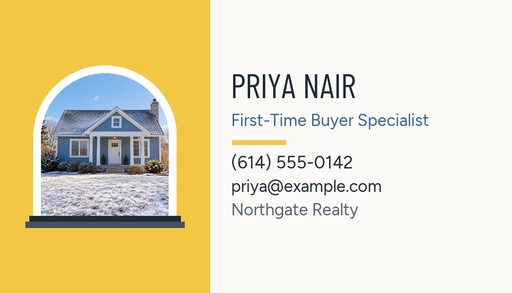 Agent contact card size of Ready to Buy Your First Home?