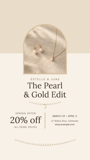 Story opener size of The Pearl and Gold Edit