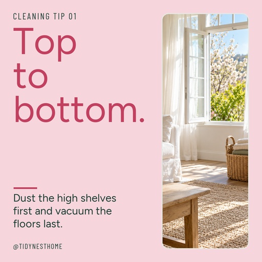 Square post size of Spring Cleaning Checklist