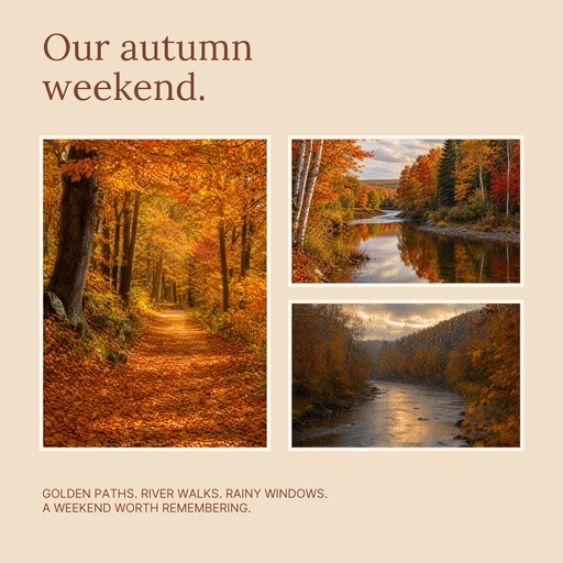 Square collage size of Our Autumn Weekend