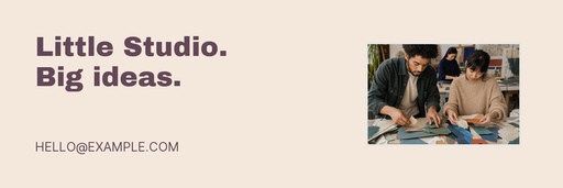Email header size of Little Studio, Big Ideas
