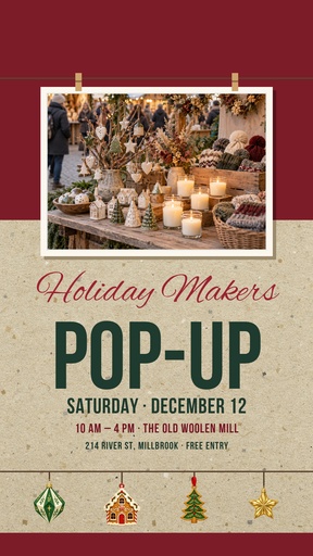 Story opener size of The Holiday Makers Pop-Up