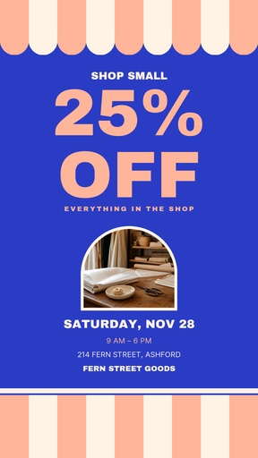 Story opener size of Shop Small Saturday
