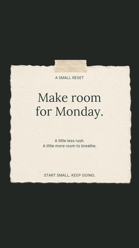 Story opener size of A Small Reset