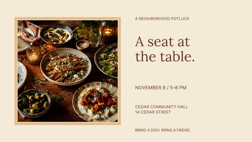 Landscape graphic size of A Seat at the Table