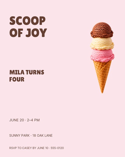 Portrait post size of Scoop of Joy