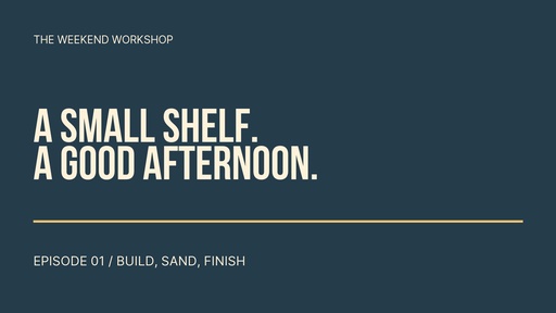 Video series title card size of The Weekend Workshop