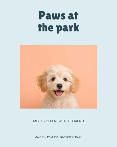 Portrait post size of Paws at the Park