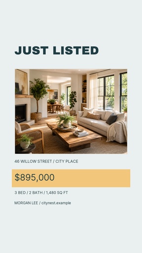 Story opener size of City Nest Listing