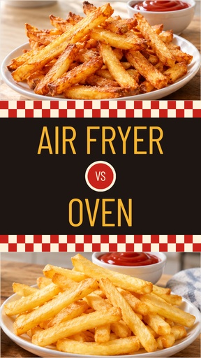 Static Reel cover size of Air Fryer vs Oven Fries