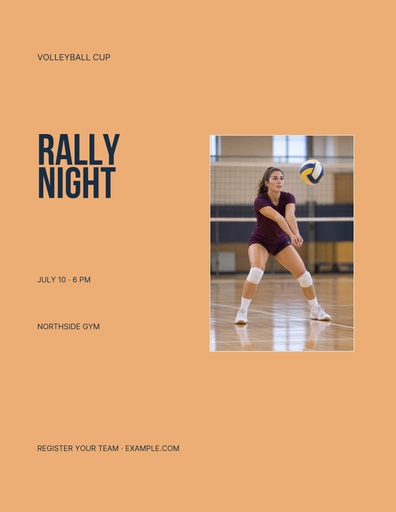 Letter flyer size of Rally Night
