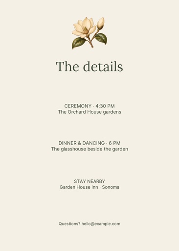 Details card size of The Garden Promise