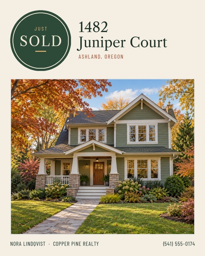 Portrait post size of Just Sold on Juniper Court