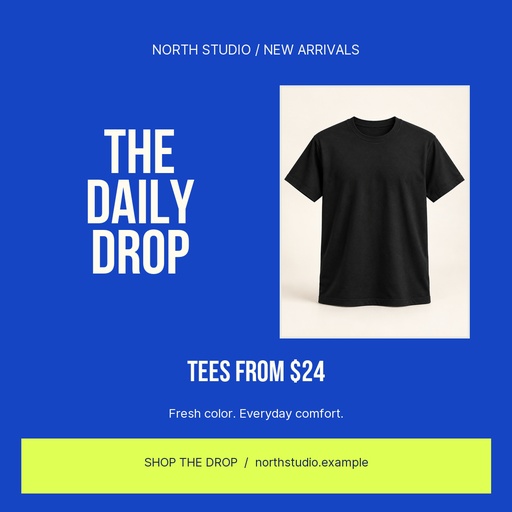 Square post size of The Daily Drop