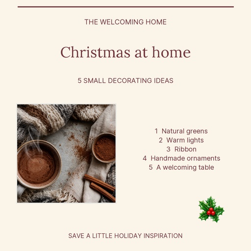Square post size of Warm Welcome Holidays