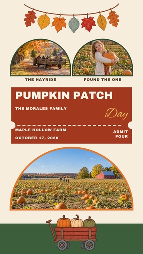 Story opener size of Pumpkin Patch Day