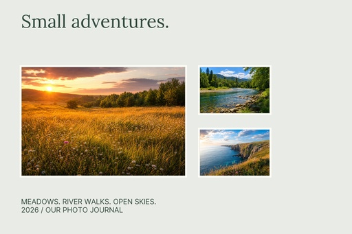 Landscape collage size of A Year of Small Adventures