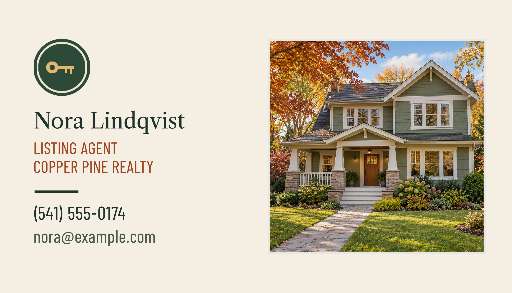 Agent contact card size of Just Sold on Juniper Court