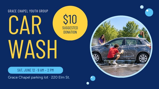 Landscape graphic size of Youth Group Car Wash