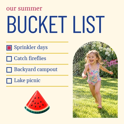 Square post size of Our Summer Bucket List