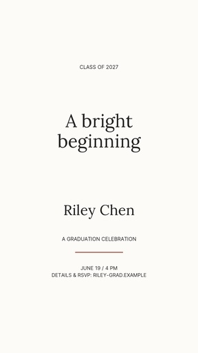 Story opener size of A Bright Beginning