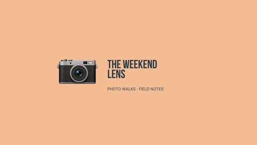 YouTube banner size of The Weekend Lens