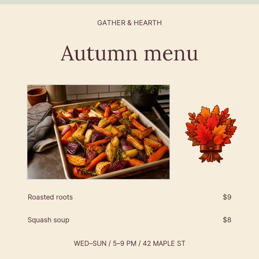 Square post size of Gather and Hearth