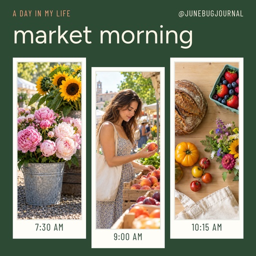 Square post size of Saturday at the Farmers Market