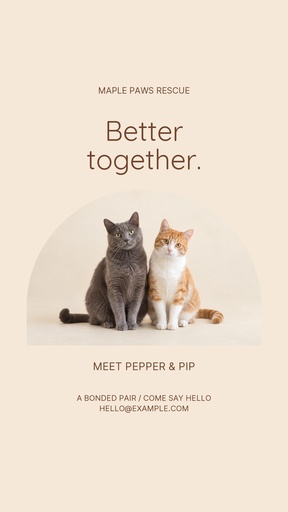 Story opener size of Meet Pepper and Pip