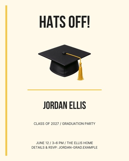 Portrait post size of Hats Off Jordan
