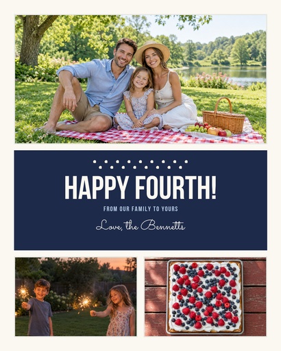 Portrait post size of Happy Fourth from Our Family