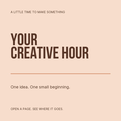 Square post size of Your Creative Hour