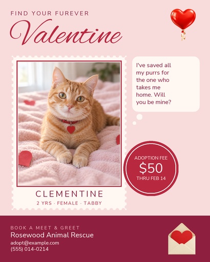 Portrait post size of Find Your Furever Valentine