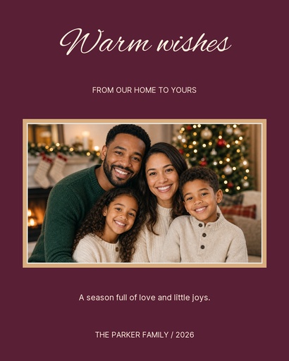 Portrait post size of From Our Home to Yours