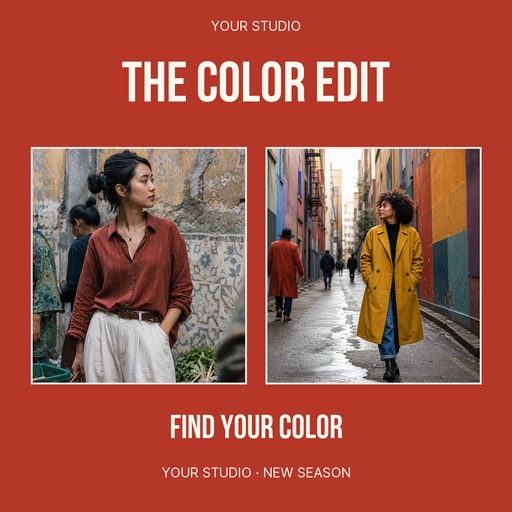 Square feed post size of The Color Edit