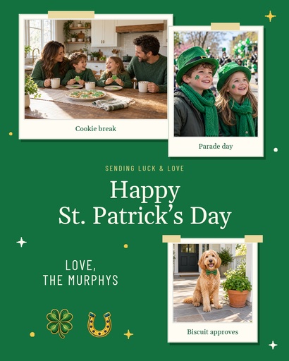 Portrait post size of Happy St. Patrick's Day from Us
