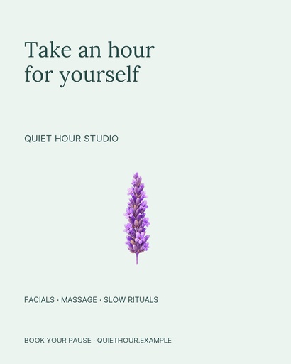 Portrait post size of Quiet Hour Studio