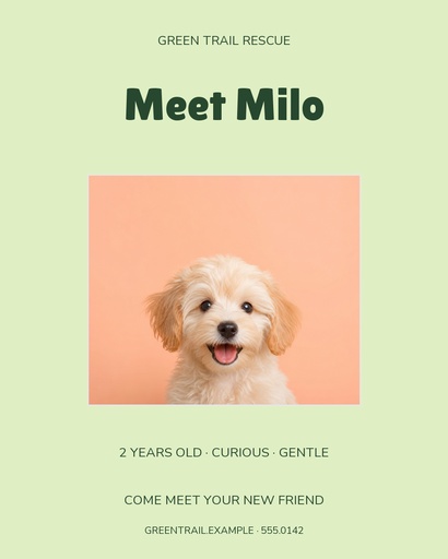 Portrait post size of Milo Finds Home