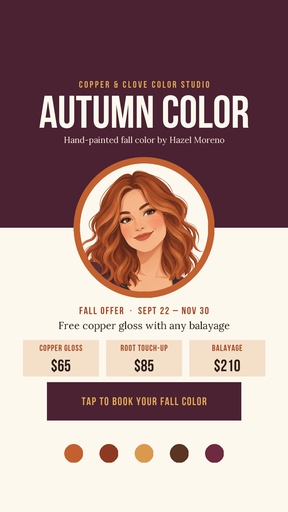 Story opener size of Autumn Color Studio